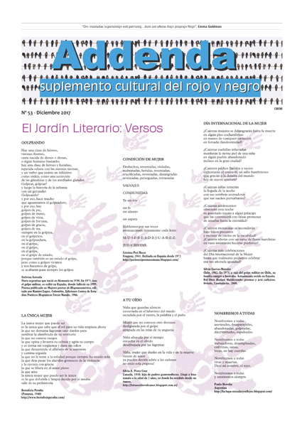 Imagen de Addenda, suplemento cultural del RyN – Nº 53, diciembre 2017