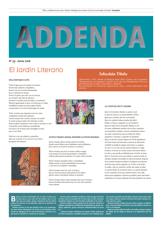 Imagen de Addenda, suplemento cultural del RyN – Nº 59, junio 2018