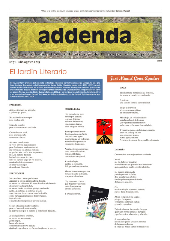 Imagen de Addenda, suplemento cultural del RyN – Nº 71, julio-agosto 2019