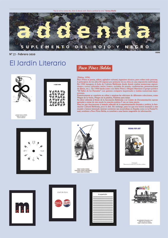 Imagen de Addenda, suplemento cultural del RyN – Nº 77, febrero 2020