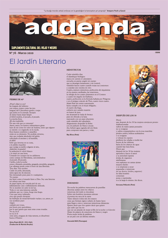 Imagen de Addenda, suplemento cultural del RyN – Nº 78, marzo 2020