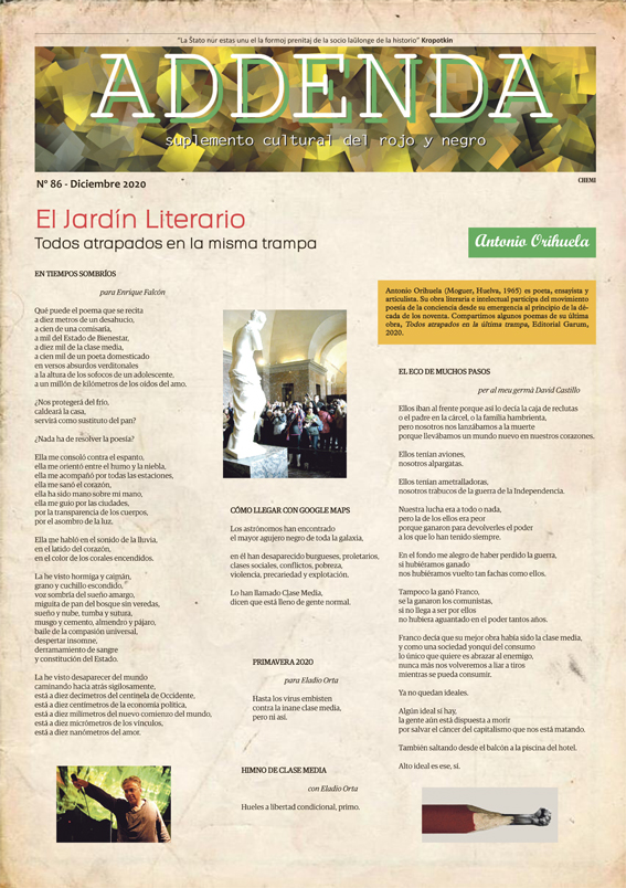 Imagen de Addenda, suplemento cultural del RyN – Nº 86, diciembre 2020