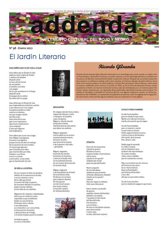 Imagen de Addenda, Suplemento Cultural del RyN – Nº 98 – Enero 2022