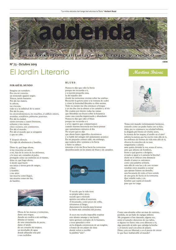 Imagen de Addenda, suplemento cultural del RyN – Nº 73, octubre 2019