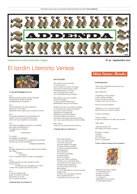 Imagen de Addenda, suplemento cultural del RyN – Nº 50, septiembre 2017