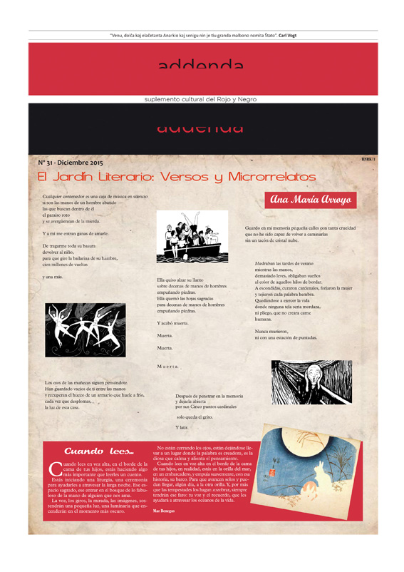 Imagen de Addenda, suplemento cultural del RyN – Nº 31, diciembre 2015