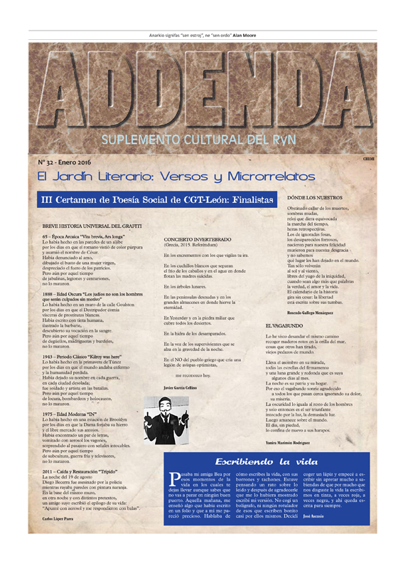 Imagen de Addenda, suplemento cultural del RyN – Nº 32, enero 2016