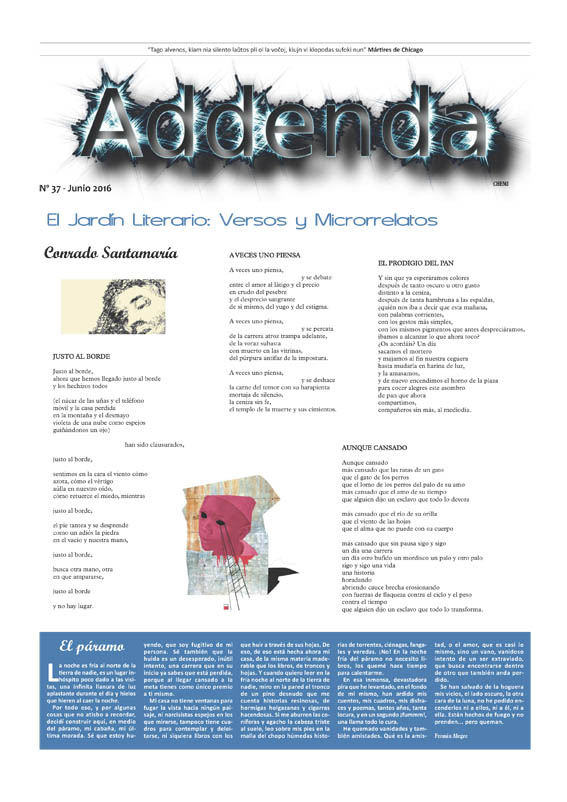 Imagen de Addenda, suplemento cultural del RyN – Nº 37, junio 2016