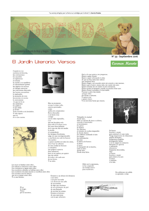 Imagen de Addenda, suplemento cultural del RyN – Nº 39, septiembre 2016