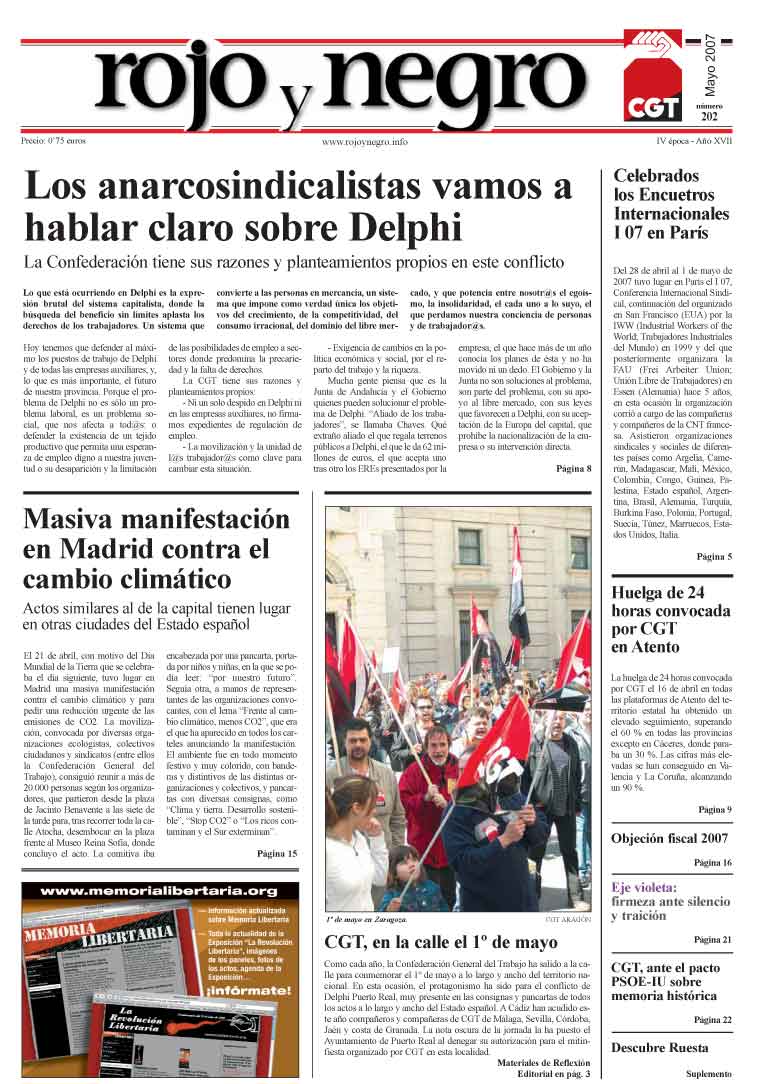 Imagen de Rojo y Negro 202 – mayo 2007