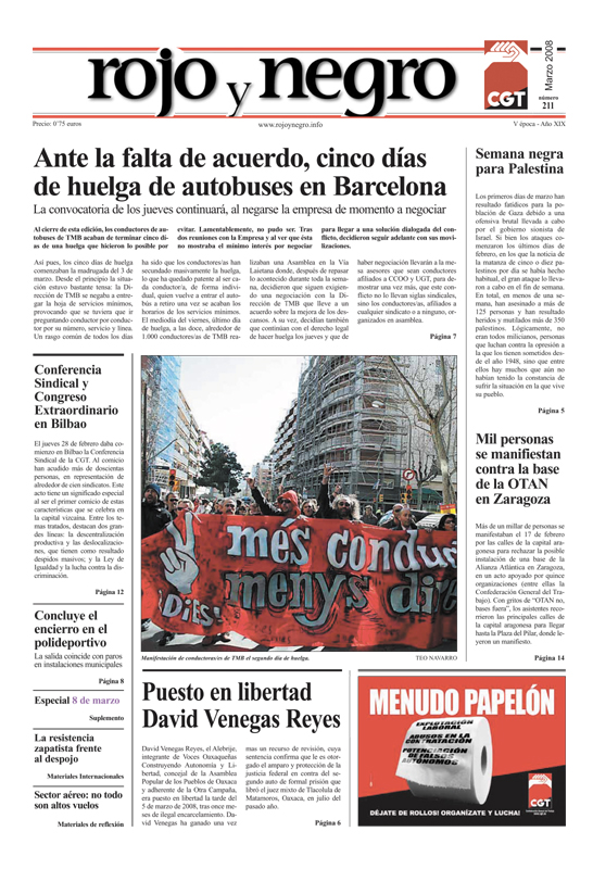 Imagen de Rojo y Negro 211 – marzo 2008