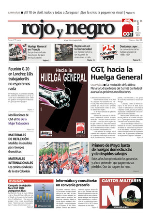 Imagen de Rojo y Negro 223 – abril 2009