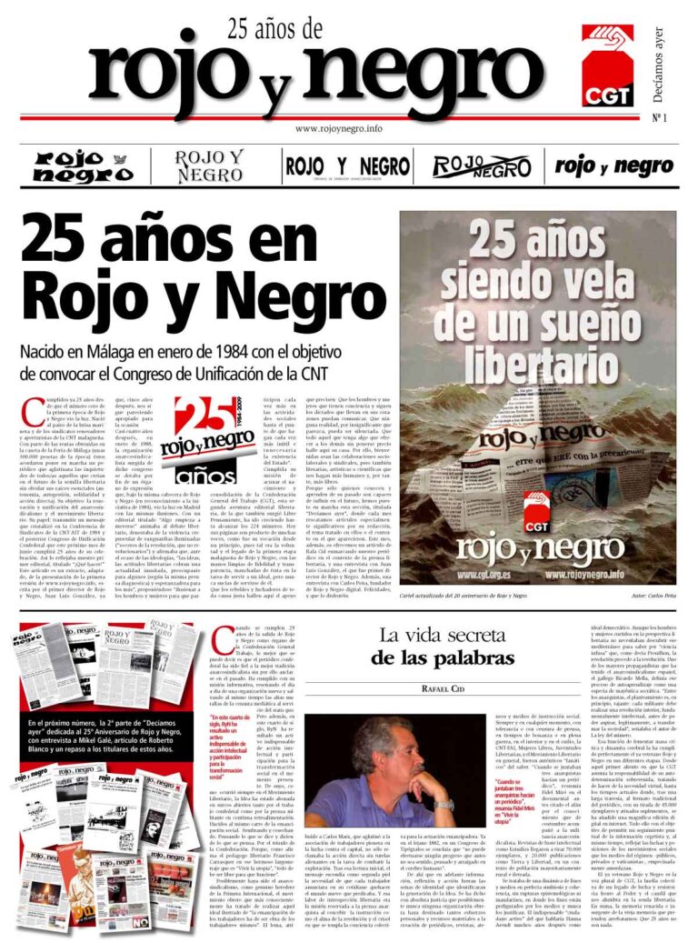 Decíamos ayer. 25 años de Rojo y Negro