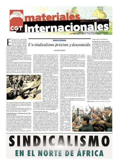 Imagen de Materiales Internacionales 17 : Sindicalismo en el Norte de África