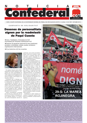 Imagen de Noticia Confederal – Octubre 2010