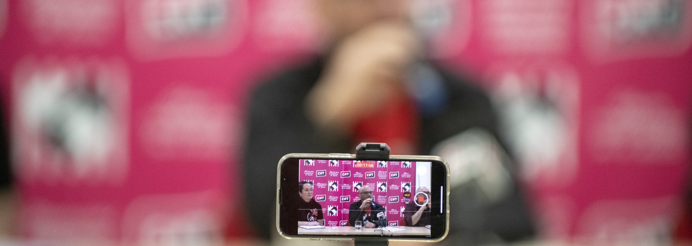 Imagen de grabación de una charla.