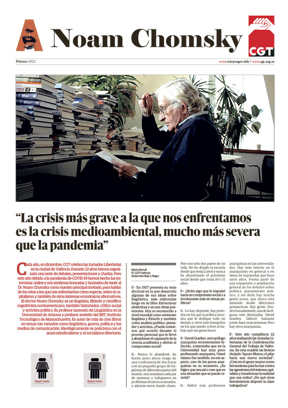 Imagen de Especial Entrevista a Noam Chomsky – Febrero 2021