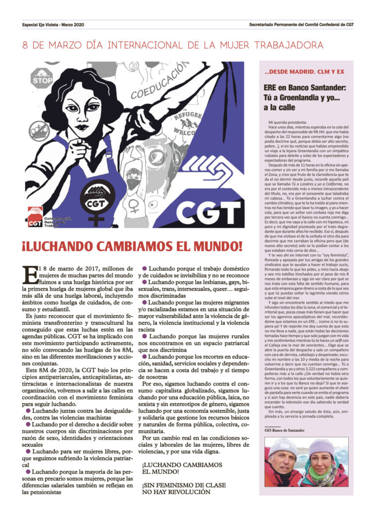 Especial del Rojo y Negro en el Día Internacional de la Mujer Trabajadora: ¡Luchando cambiamos el mundo!