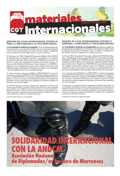 Imagen de Materiales Internacionales 15: Solidaridad con la ANDCM de Marruecos