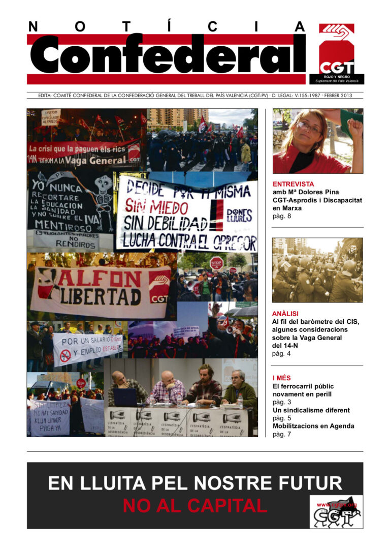 Notícia Confederal Febrero 2013