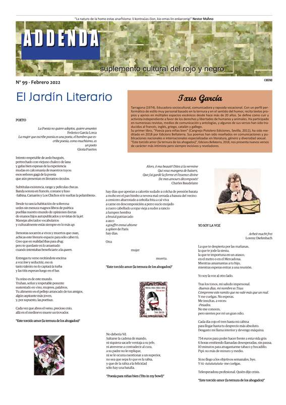 Imagen de Addenda, Suplemento Cultural del RyN – Nº 99 – Febrero 2022