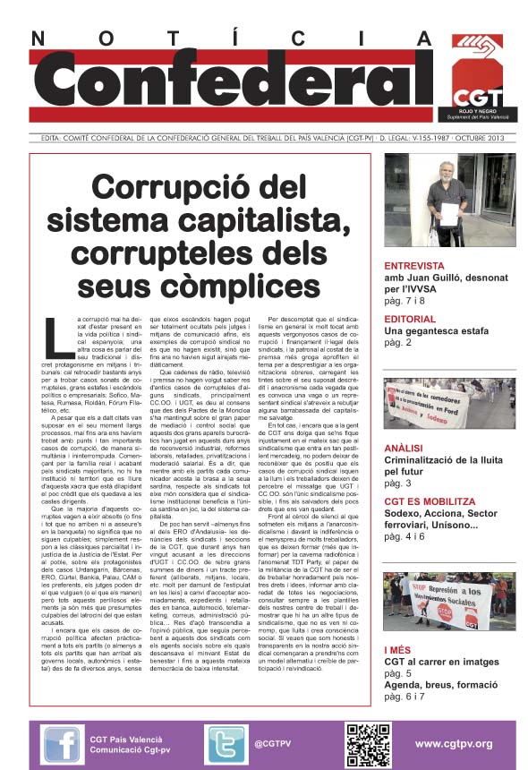Imagen de Noticia Confederal Octubre 2013