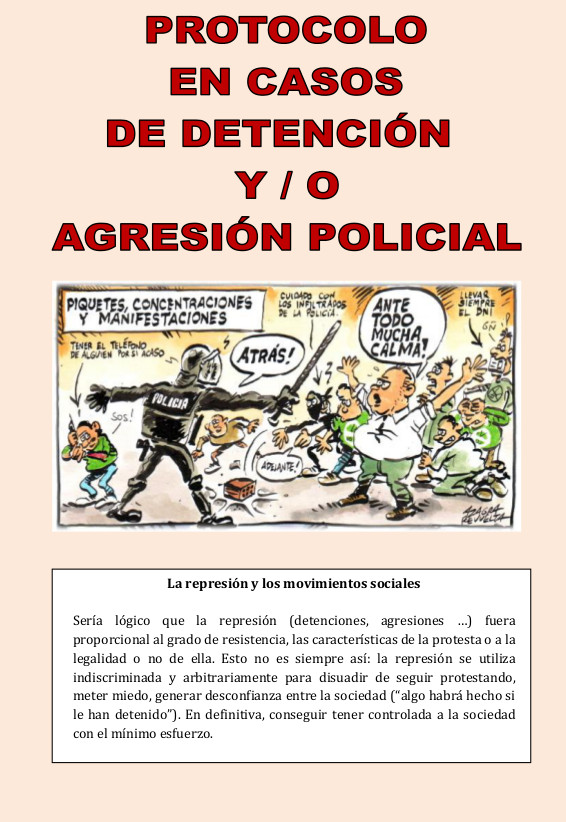 Imagen de Guía protocolo antirrepresivo CGT