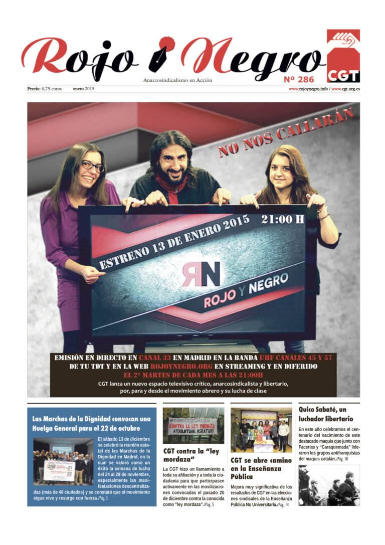 Rojo y Negro Nº 286 – enero 2015