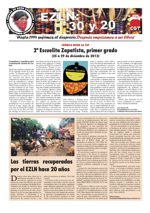 Imagen de EZLN: 30 y 20 – enero 2014