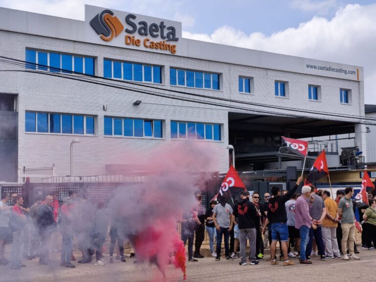 Huelga de las trabajadoras en Saeta Die Casting, Valladolid
