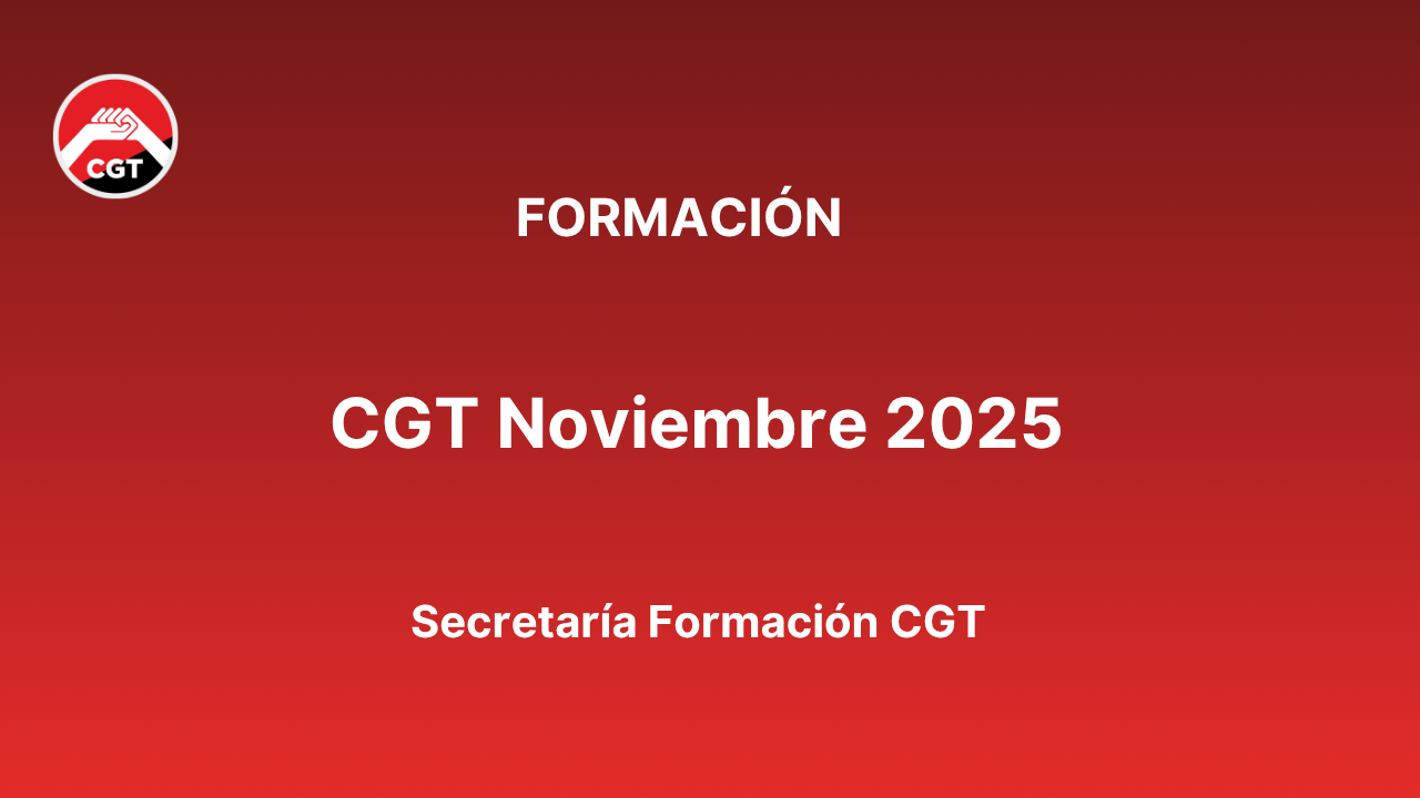 Imagen de Formación CGT Noviembre