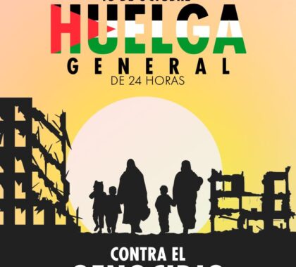 Imagen de CGT convoca Huelga General de 24 horas en todo el Estado español el próximo 15 de octubre contra el genocidio y el apartheid en Palestina.
