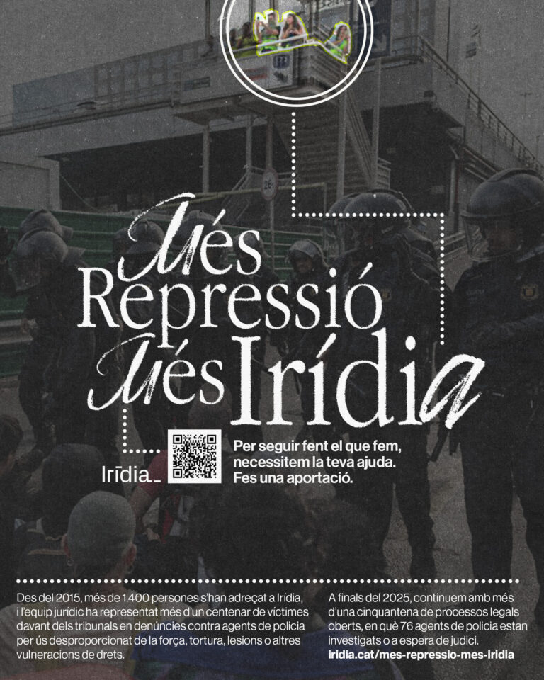 MÉS REPRESSIÓ, MÉS IRÍDIA