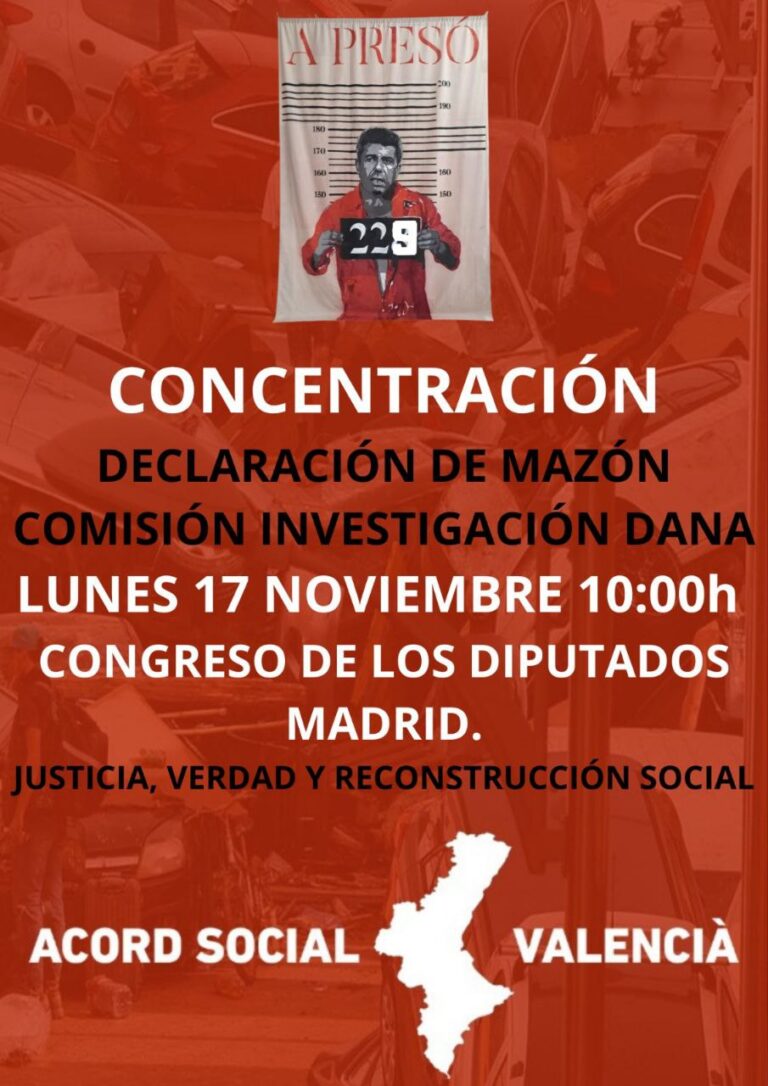 17N: Concentración contra Mazón en el Congreso de los Diputados