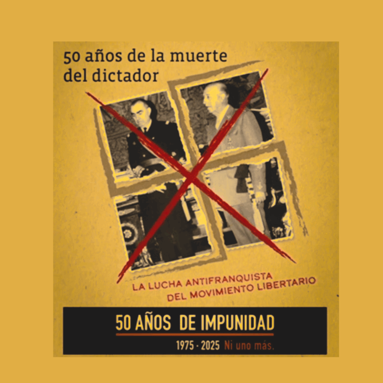 20N: Manifiesto Memoria Libertaria CGT