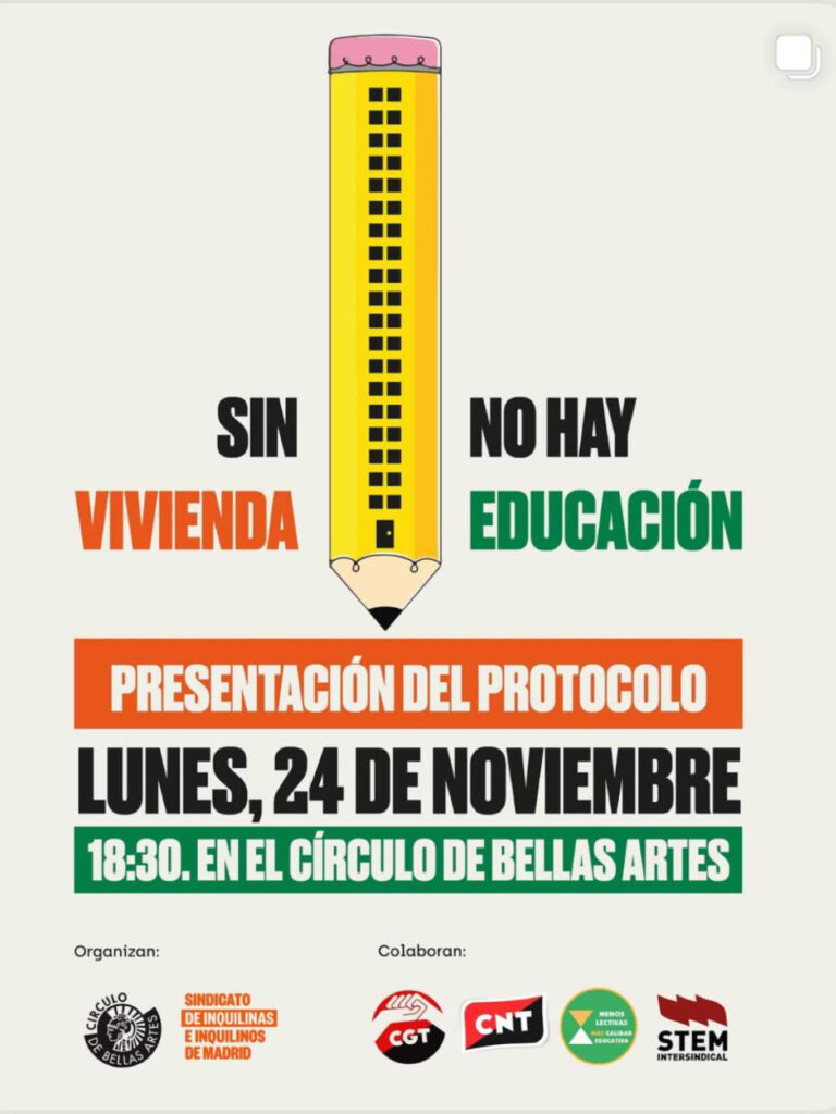 Sin vivienda no hay educación: el Sindicato de Inquilinas y lacomunidad educativa unen fuerzas frente a la crisis habitacional