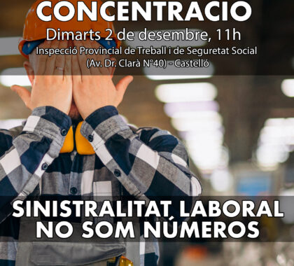 Imagen de Mientras nos maten no habrá paz social. Siniestralidad laboral.