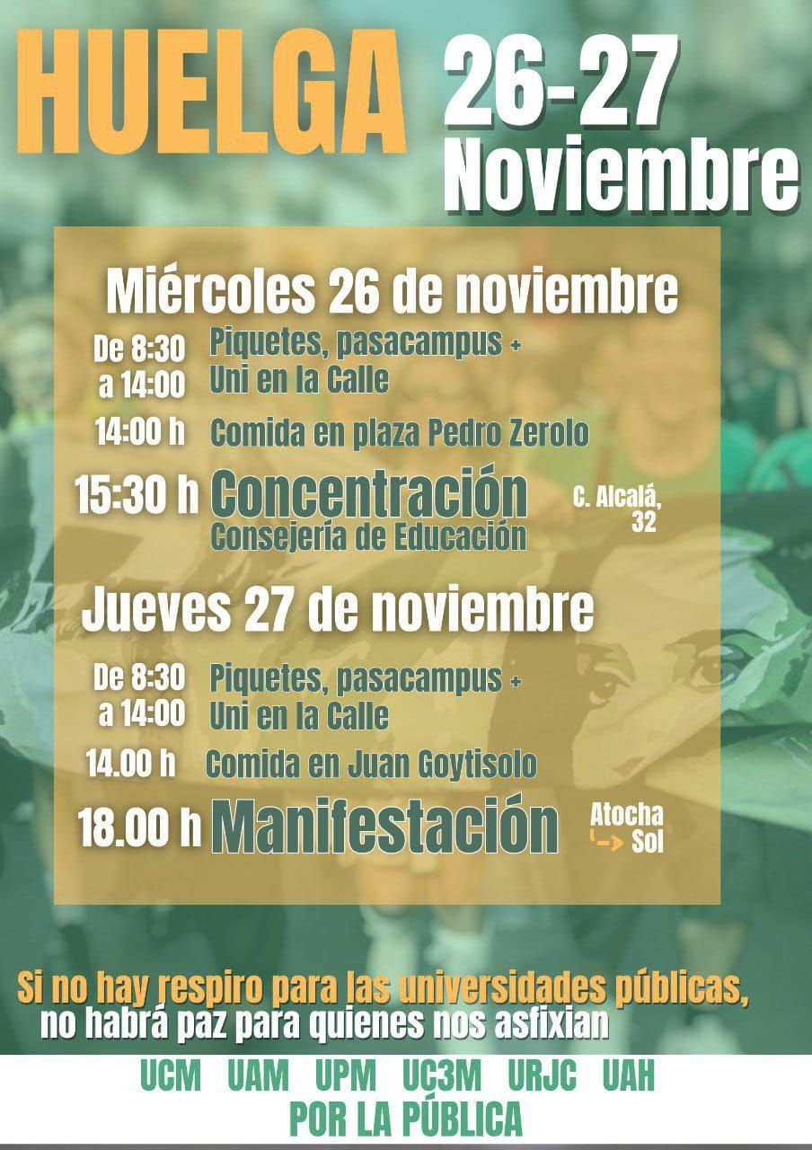 Imagen de 6 Universidades Públicas Madrileñas en Huelga
