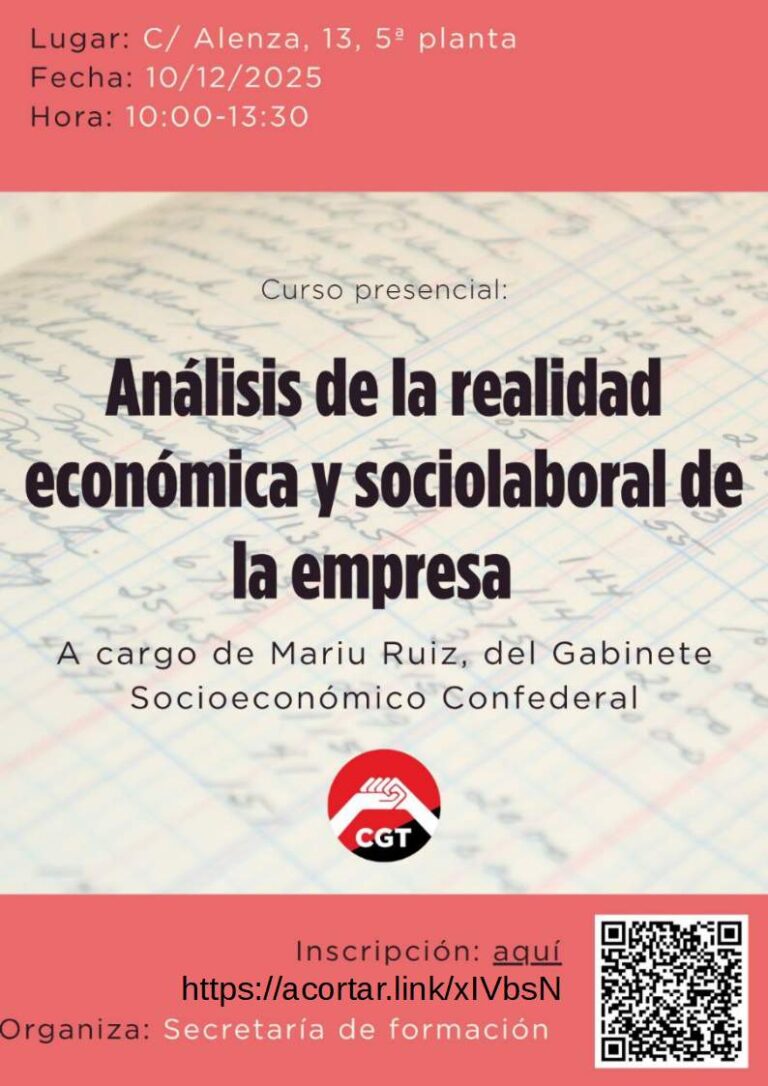 Curso: Análisis de la realidad económica y sociolaboral de la empresa