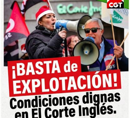 Imagen de CGT en El Corte Inglés vuelve a movilizarse contra sus precarias condiciones laborales