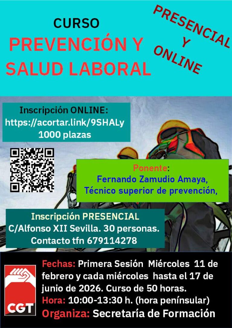 Curso: Prevención y salud laboral (50 horas)