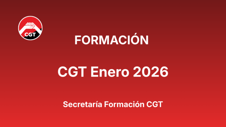 Cursos de formación en CGT: Enero 2026