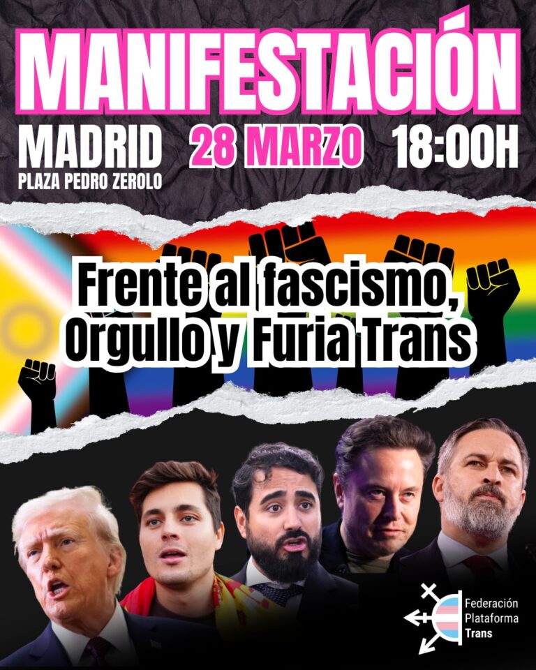 #28M: Las vidas trans importan. Contra su odio, nuestra solidaridad de clase.
