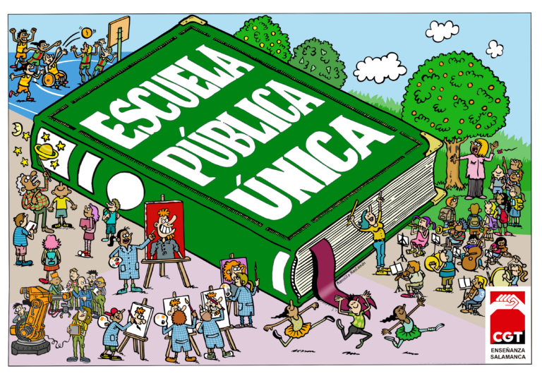 CGT Enseñanza Salamanca llama a matricular en la escuela pública.