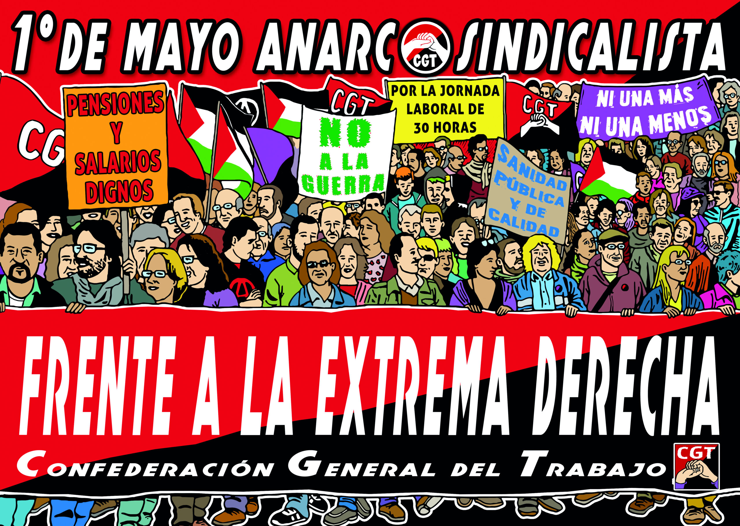 Imagen de CGT reivindica un 1º de Mayo de organización contra la extrema derecha y de unidad de clase ante la amenaza mundial del imperialismo.