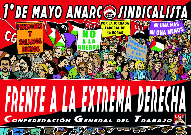 1º de Mayo anarcosindicalista frente a la extrema derecha y las guerras del capitalismo.