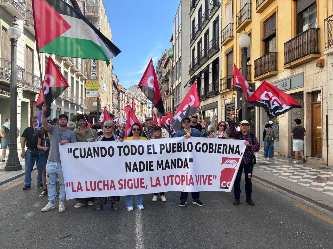 Imagen de 1º de mayo: libertad inmediata de Thiago Ávila y Saif Abu Keshek, protección internacional de la Flotilla Global Sumud y final de la impunidad represiva del Estado genocida de Israel