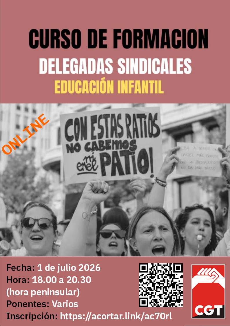 Imagen de Curso: CGT Derechos sindicales y Estrategias sindicales para ganar. Educación Infantil 0-3