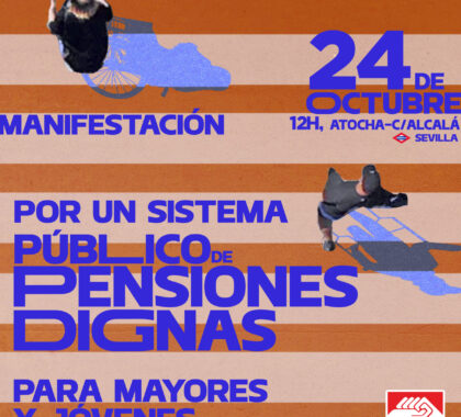 Imagen de Modificación del recorrido de la manifestación unitaria en defensa de las pensiones del 24 de octubre